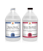 Epoxy Resin Crystal Clear 1 Gallon Kit 11 Resin And Hardener For Super Gloss Coating For Bars Outdoor Table Top Counterto