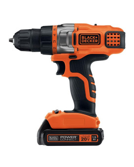 Blackdecker 20V Max Cordless Drill Driver With Battery And Charger Led Work Light Ldx220C