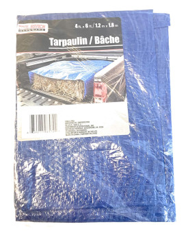 Tool Bench Hardware 4 X 6 Blue Tarp Tarpaulin