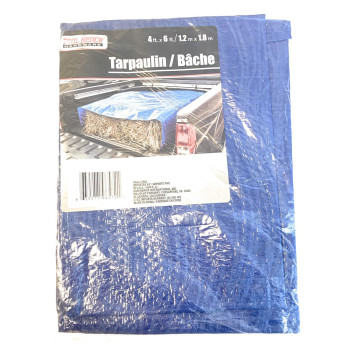 Tool Bench Hardware 4 X 6 Blue Tarp Tarpaulin