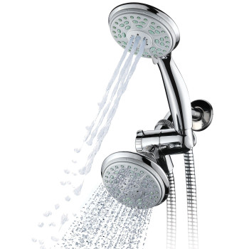 Aquadance By Hotelspa 24Setting Slimline Showerhead And Hand Shower Combo