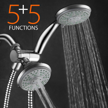 Aquadance By Hotelspa 24Setting Slimline Showerhead And Hand Shower Combo