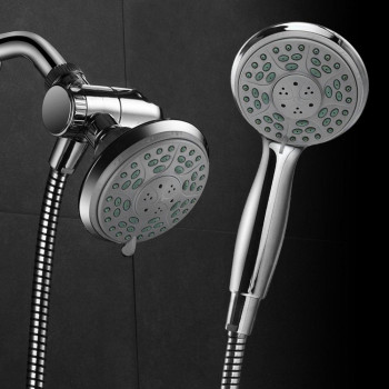 Aquadance By Hotelspa 24Setting Slimline Showerhead And Hand Shower Combo