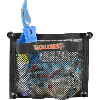 12 Wide X 10 High Tacklewebs Bungee Pocket Black