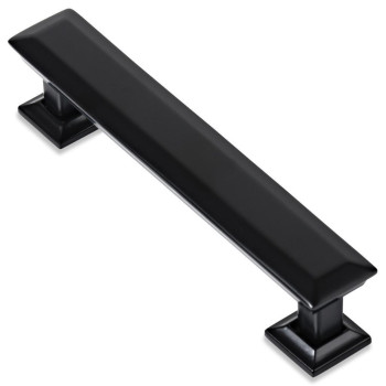 Southern Hills Matte Black Cabinet Handles 4 Inch Black Cabinet Pulls Pack Of 5 Kitchen Cabinet Pulls And Handles Dres