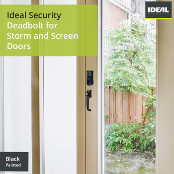 Ideal Security Storm Door Deadbolt White