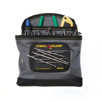 Magnogrip 002405 3Pocket Nail Pouch With Integrated Magnetic Storage