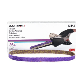 3M Cubitron Ii File Belt 33445 60 Grit 12 In X 18 In Pack Of 10 File Belts Resin Bonded Spot Weld Removal