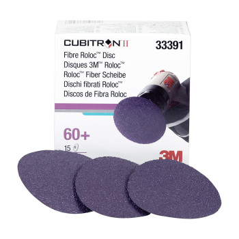 3M Cubitron Ii Roloc Fibre Disc 786C 33391 3 In 60 Grit 15 Pack High Performance Fast Cutting Long Lasting