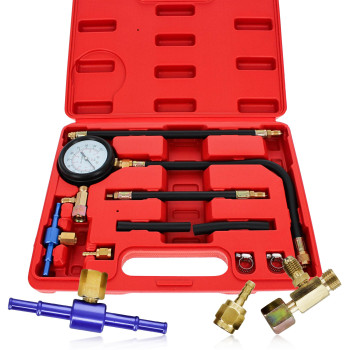 Abn Fuel Injection Pressure Test Kit Comprehensive Universal Set With Improved Flex Hoses Fittings And Instructions