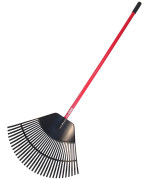 Bully Tools 92630 Poly Lawn And Leaf Rake With Fiberglass Handle 31Inch