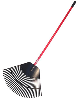 Bully Tools 92630 Poly Lawn And Leaf Rake With Fiberglass Handle 31Inch