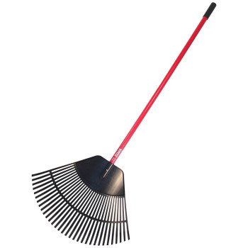 Bully Tools 92630 Poly Lawn And Leaf Rake With Fiberglass Handle 31Inch