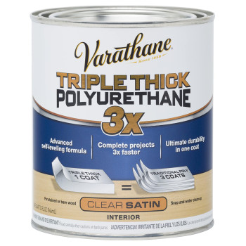 Rustoleum Varathane 284473 Triple Thick Polyurethane 32 Fl Oz Satin