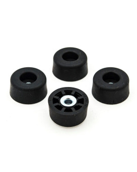 4 Large Tall Round Rubber Feet Bumpers 625 H X 1250 D Made In Usa Heavy Duty Non Marking Perfect For Furniture Tables