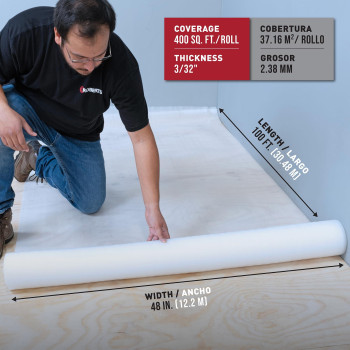 Roberts Serenity Foam Underlayment 400 Sq Ft Roll 48 X 100