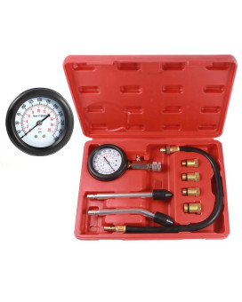 Betooll Hw0130 8Pcs Petrol Engine Cylinder Compression Tester Kit Automotive Tool Gauge