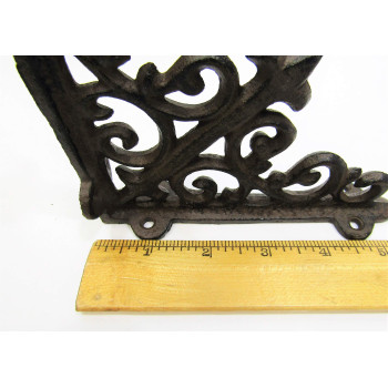 Set Of 4 Vintage Style Cast Iron Shelf Brackets Braces 55 X 55 Inch