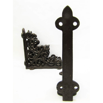 Set Of 4 Vintage Style Cast Iron Shelf Brackets Braces 55 X 55 Inch