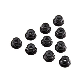 Axial Serrated Nylon Lock Nut Black 4Mm 10 Axic3150