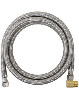 Certified Appliance Accessories Dishwasher Hose With 90 Degree Mip Elbow Water Supply Line 5 Feet Pvc Core With Premium Braid