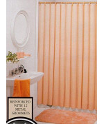 Better Home Solid Deluxe Heavy Weight Shower Curtain Liner Peach