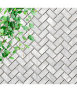 Tenedos Genuine Mother Of Pearl White Oyster Herringbone Shell Mosaic Wall Tile Backsplash For Kitchen Bathroom Shower Spas Fi