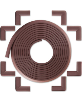 Bebe Earth Baby Proofing Edge And Corner Guard Protector Set 204 Ft Coffee Brown