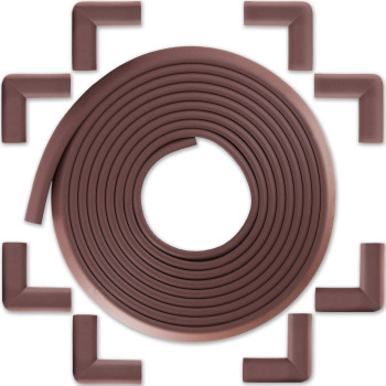 Bebe Earth Baby Proofing Edge And Corner Guard Protector Set 204 Ft Coffee Brown