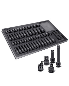 Powerbuilt 949012 Imact 63Pc 12 Dr Master Impact Socket Set