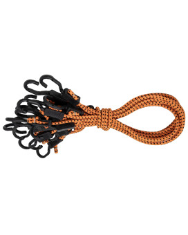 Kotap Mabc36 All Purpose Adjustable Bungee Cords With Hooks 36Inch Orangeblack 10 Count