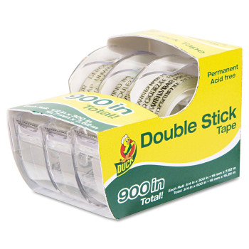 Duck Permanent Doublestick Tape 12 Inch X 300 Inch 1 Inch Core Clear3