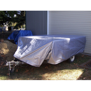 12 X 28 Silver Blue Reversible Premium Tarp