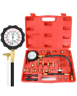 Betooll 0140Psi Fuel Injector Injection Pump Pressure Tester Gauge Kit Car Tools Master