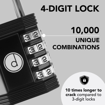 Padlock Combination Lock 4 Digit For Gym Lock School Locker Lock Outdoor Gate Fence And Storage Combo Lock Locks For Lo