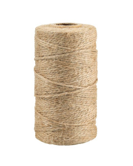 Kinglake Natural Jute Twine String 328 Feet Best Arts Crafts Gift Wrapping Twine Christmas Twine Durable Packing String