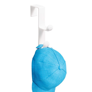 Idesign Over The Door Plastic Dual Hook Hanger For Coats Jackets Hats Robes Towels Ideal For Bathroom Bedroom Mudroom Se