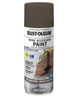 Rustoleum 285217 Roofing Accessory Coating Spray 12 Oz Weathered Wood