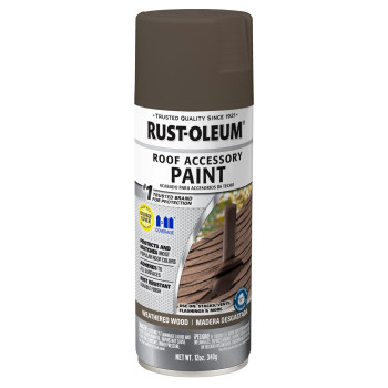 Rustoleum 285217 Roofing Accessory Coating Spray 12 Oz Weathered Wood