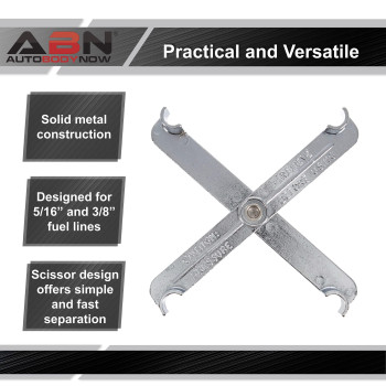 Abn Fuel Line Disconnect Scissor Tool For 516In And 38In Vehicle Fuel Lin Compatible With Gm Ford Mazda