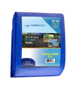 Tarpatop Multipurpose Waterproof Heavy Duty Poly Tarp 9X12 Large Blue Tarp With Grommets Every 3Ft Rot Rust And Uv Resist