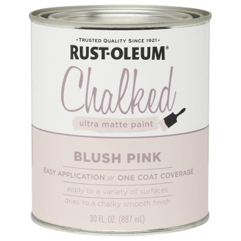 Rustoleum 1 Qt Brands 285142 Blush Pink Chalked Ultra Matte Paint 30 Fl Oz Pack Of 1