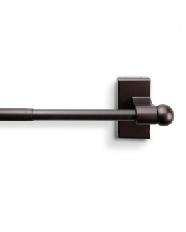 Rod Desyne Mag07 Magnetic Curtain Rod 1730 Inch Cocoa