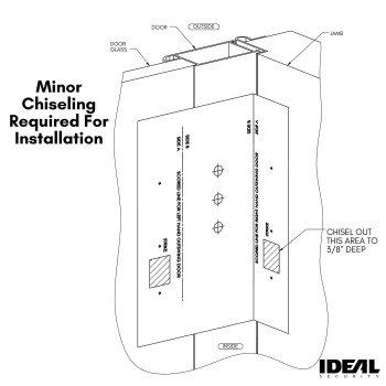 Ideal Security Door Lever With Deadbolt Lock For Storm And Screen Doors Satin Nickel 2Piece Set