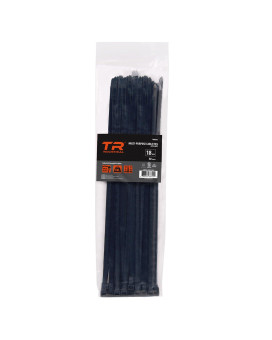 Tr Industrial Multipurpose Uv Resistant Black Cable Ties 18 Inches 50 Pack