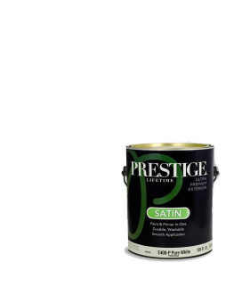 Prestige Exterior Paint And Primer In One 1Gallon Satin White