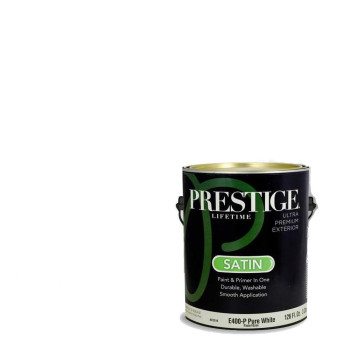 Prestige Exterior Paint And Primer In One 1Gallon Satin White