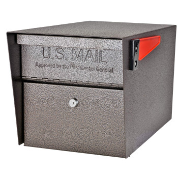 Mail Boss 7508 Curbside Mail Manager Security Bronze Locking Mailbox