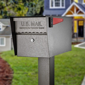 Mail Boss 7508 Curbside Mail Manager Security Bronze Locking Mailbox