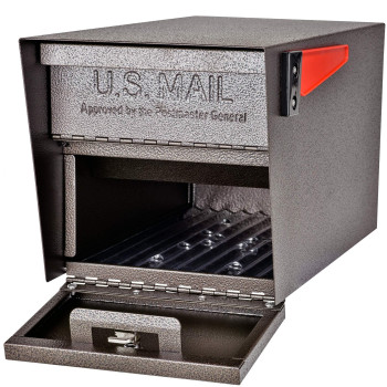 Mail Boss 7508 Curbside Mail Manager Security Bronze Locking Mailbox